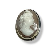 Broche Mandile 1922 Femme Cammei  in Argent Conchiglia 2MSPCM55